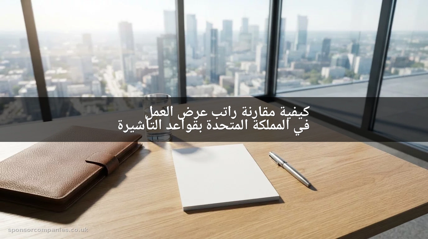كيفية مقارنة راتب عرض العمل في المملكة المتحدة بقواعد التأشيرة