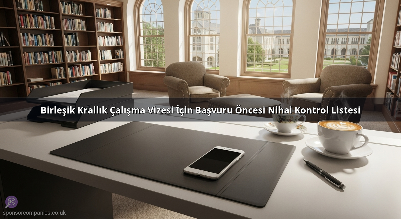 Birleşik Krallık Çalışma Vizesi İçin Başvuru Öncesi Nihai Kontrol Listesi