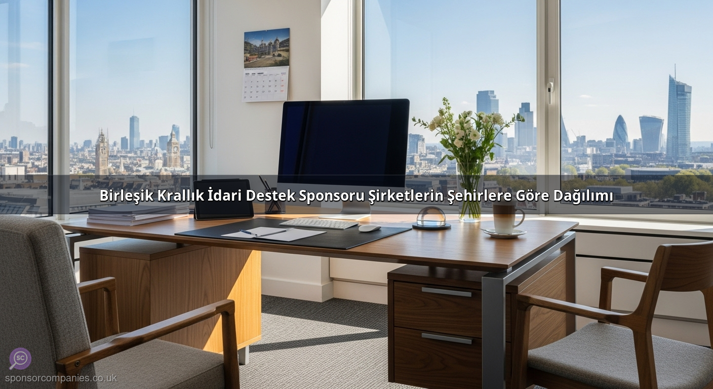 Birleşik Krallık İdari Destek Sponsoru Şirketlerin Şehirlere Göre Dağılımı
