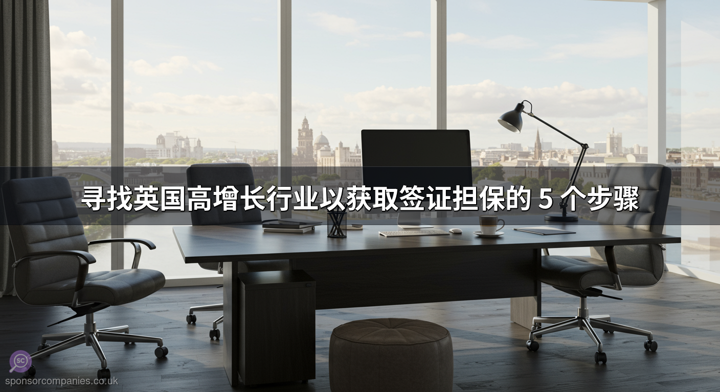 寻找英国高增长行业以获取签证担保的 5 个步骤