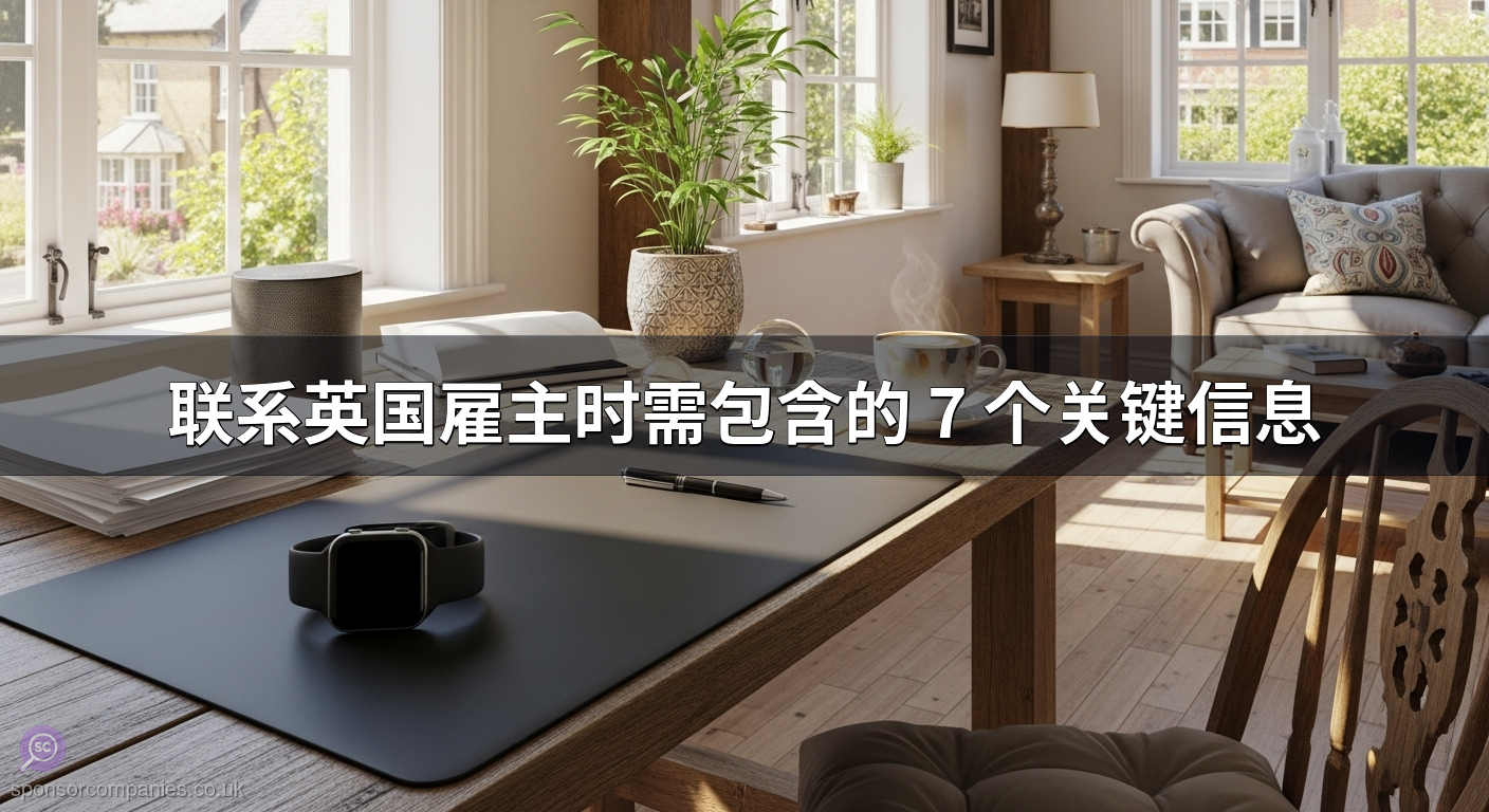 联系英国雇主时需包含的 7 个关键信息