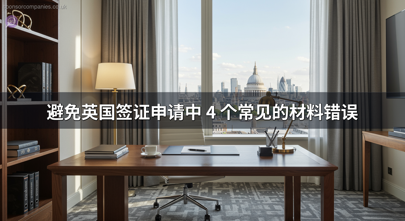 避免英国签证申请中 4 个常见的材料错误