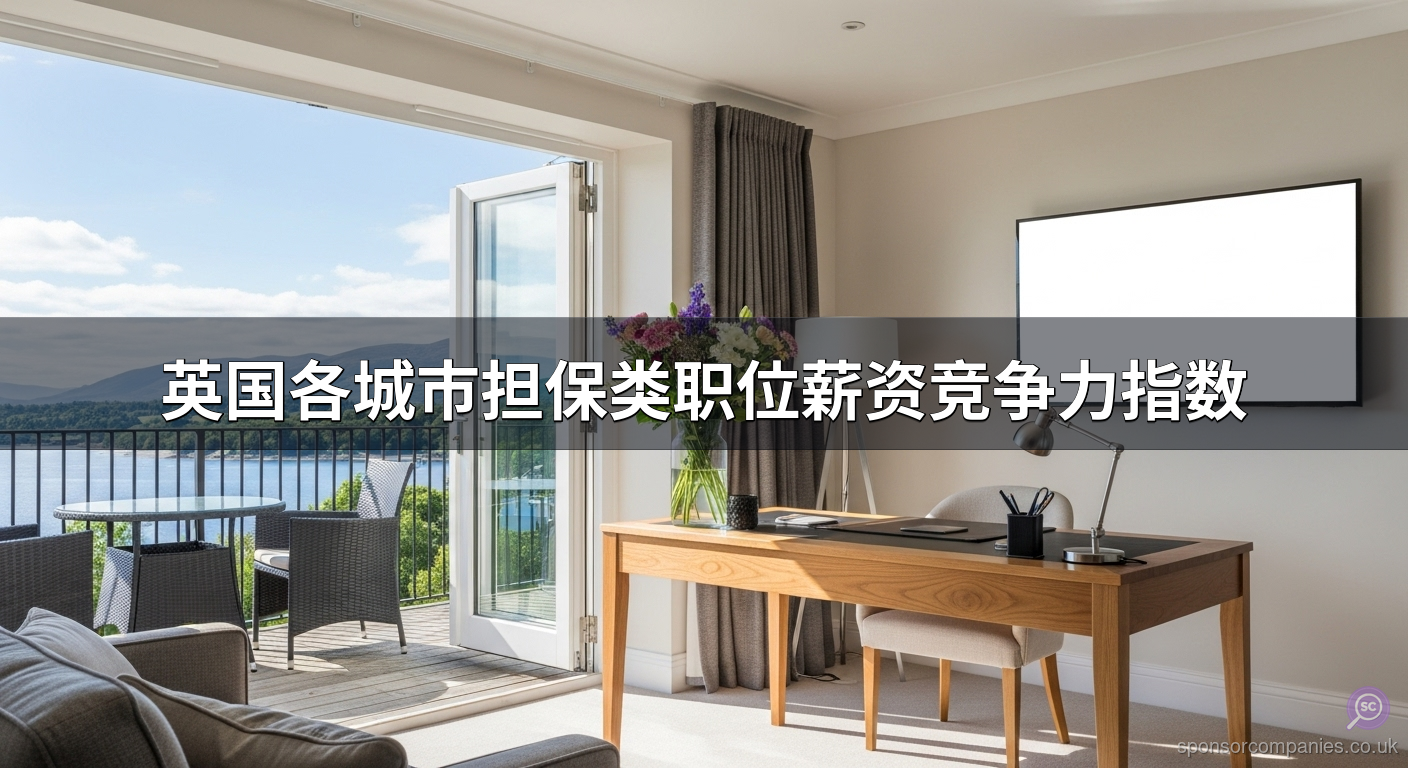 英国各城市担保类职位薪资竞争力指数